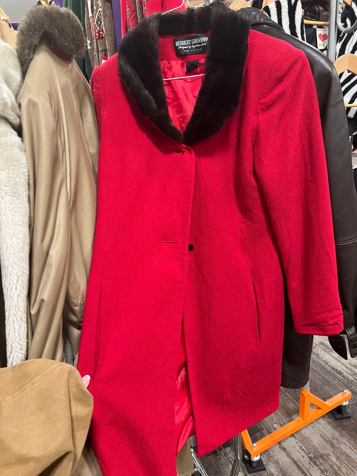 Faux fur jacket