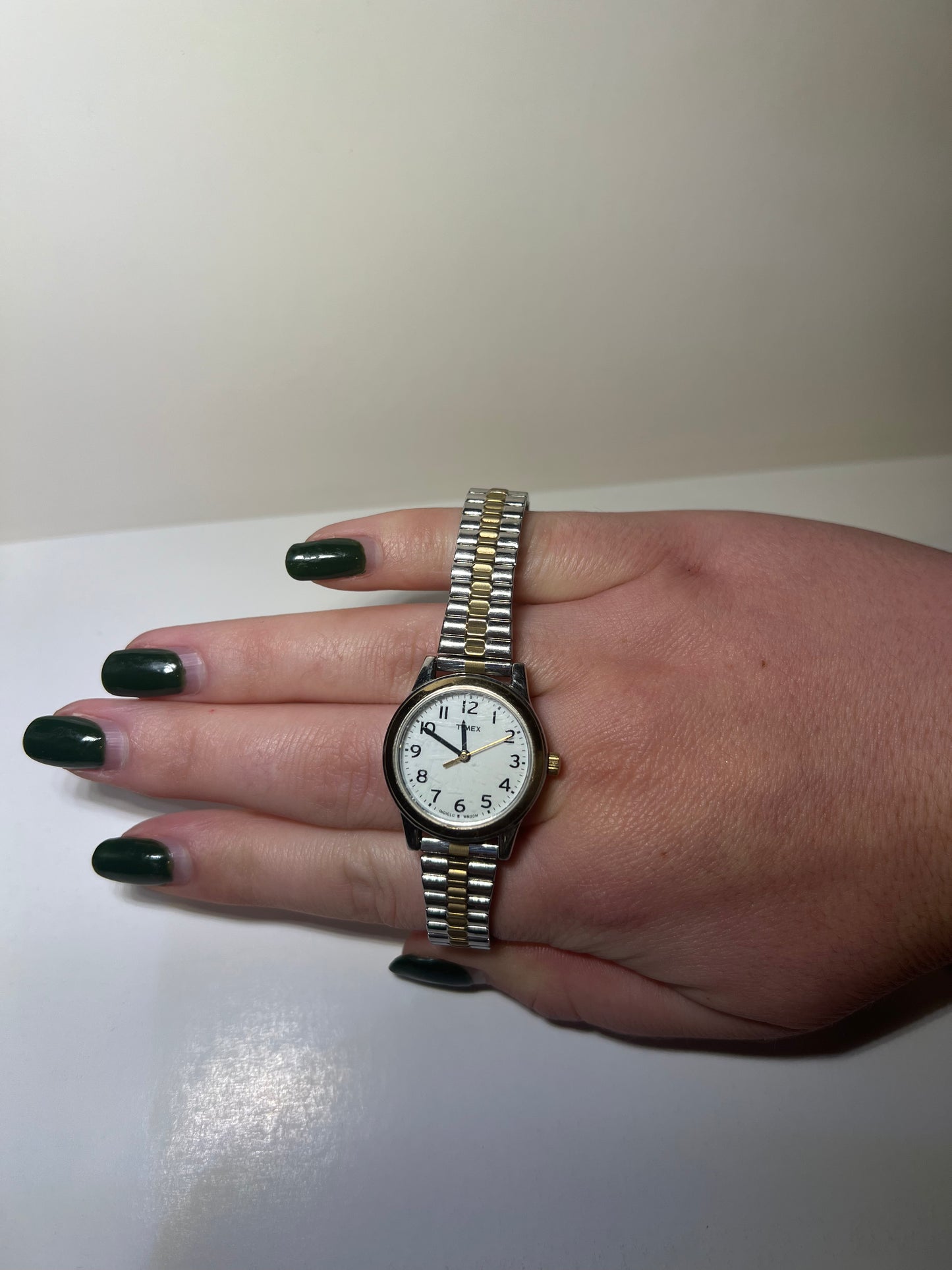 6.5” Two Toned Gold & Silver {stretchy} Vintage Watch