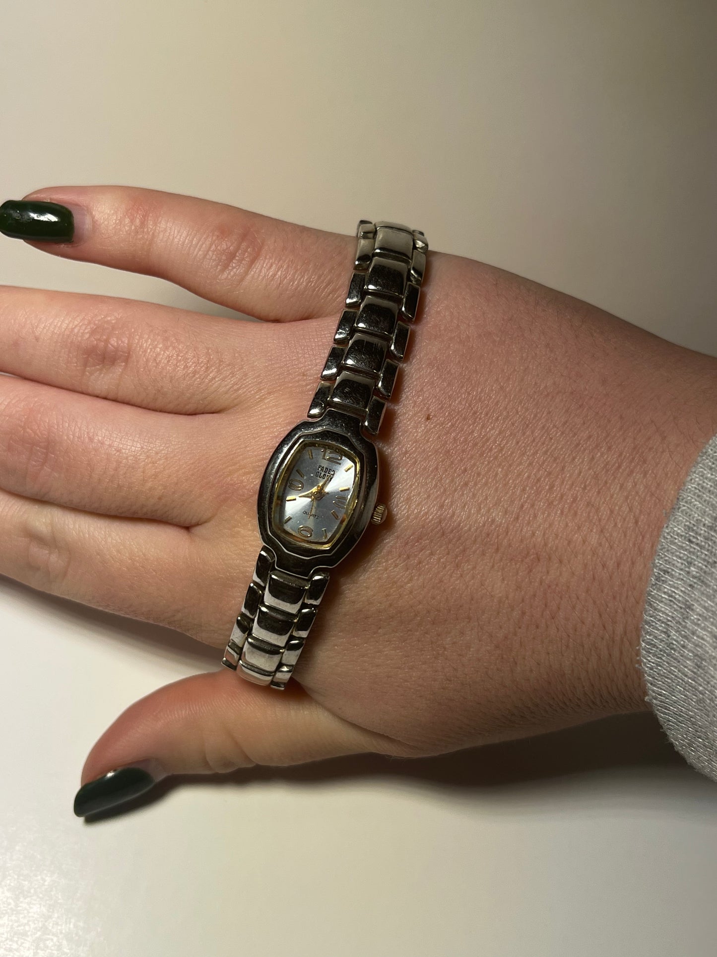 7.25” 1990s Vintage Silver Faded Glory Watch