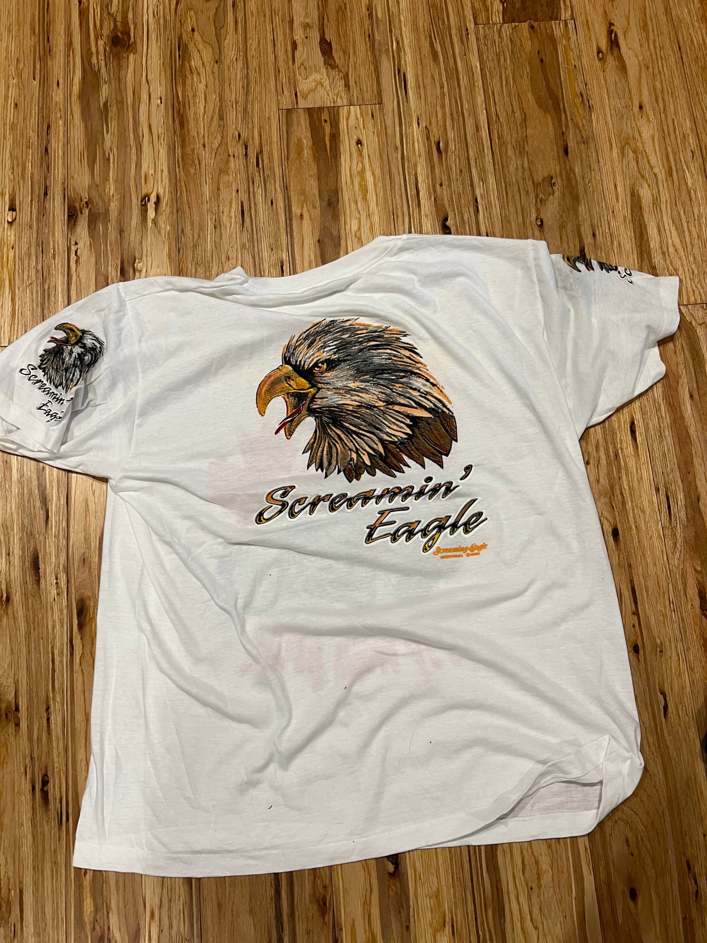 Vintage Screaming Eagle Double Sided Tshirt