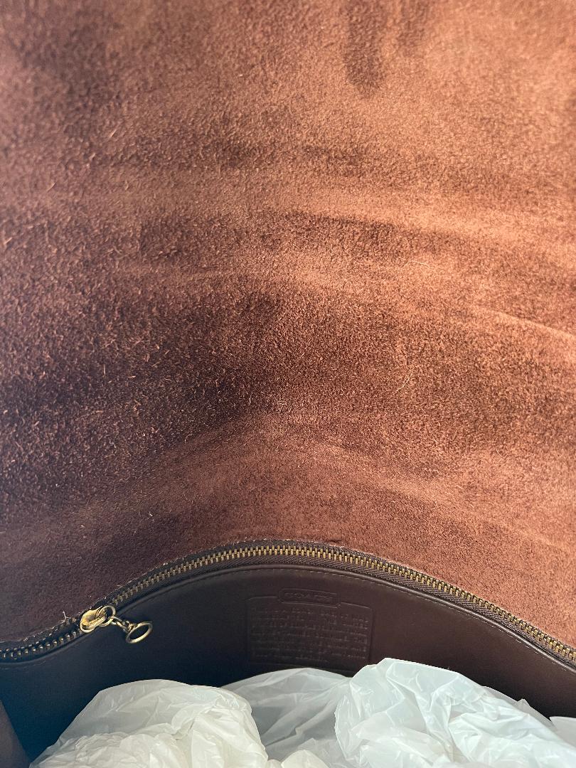 Vintage Coach 9790 Classic Cherry Brown Leather Crossbody
