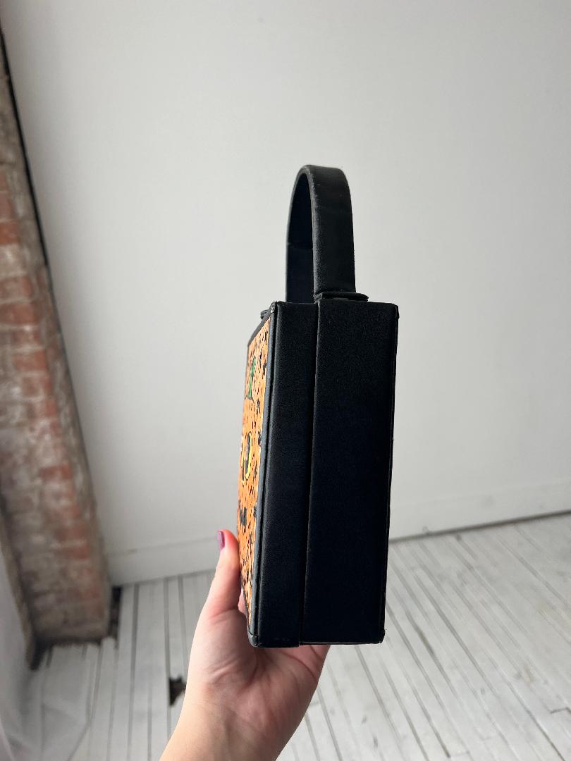 1970's Hand Painted Leather Purse