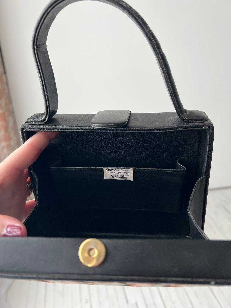 1970's Hand Painted Leather Purse