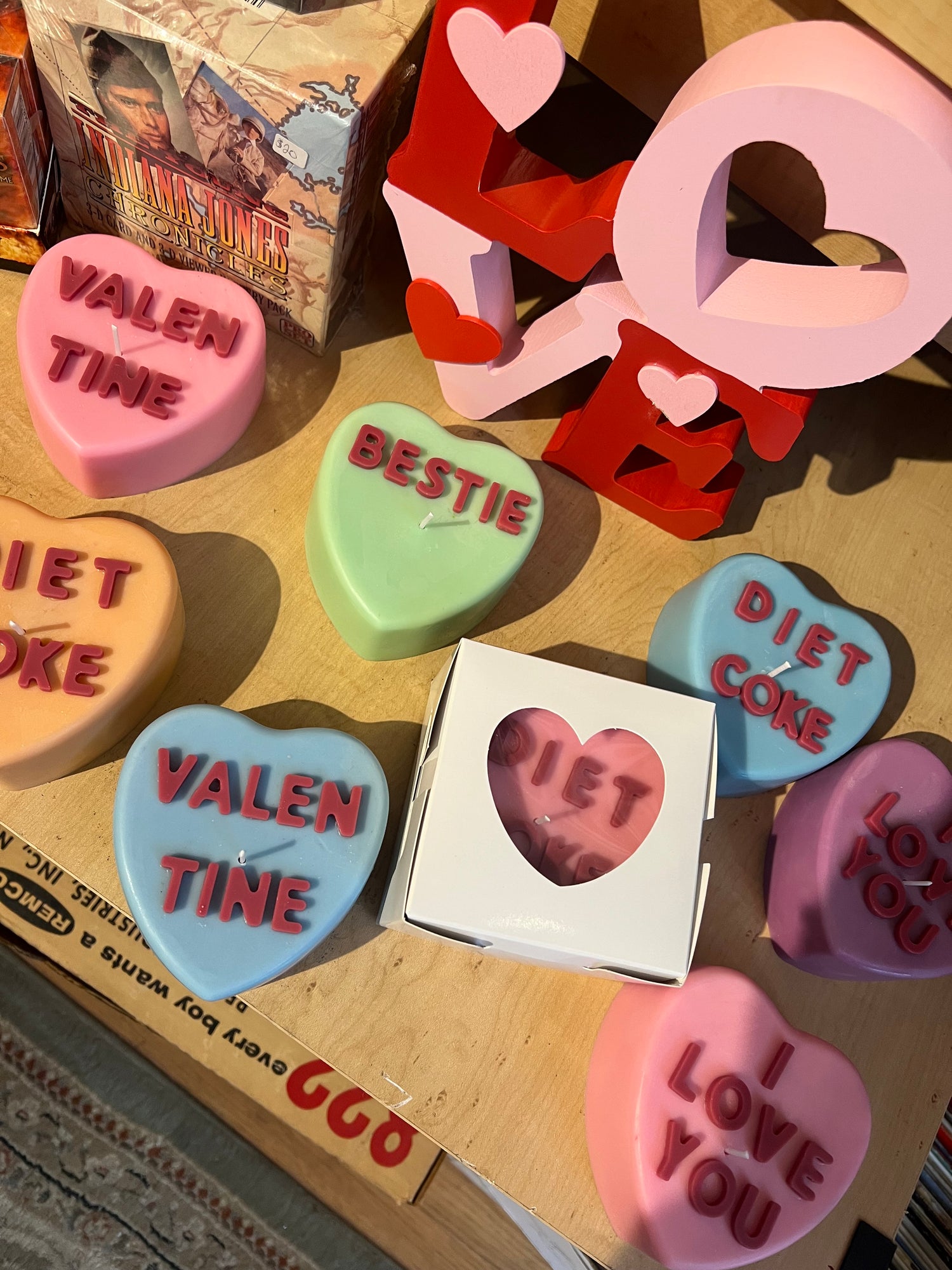 Valentine Candy Heart Candles🩷