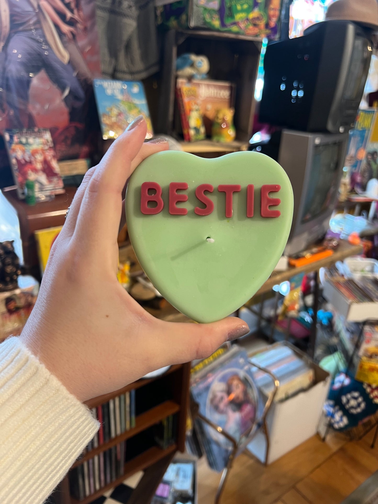 “Bestie” Candy Heart Candle